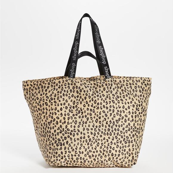 BAGGU Handbags - BAGGU Leopard Tote With Double Straps - One Size